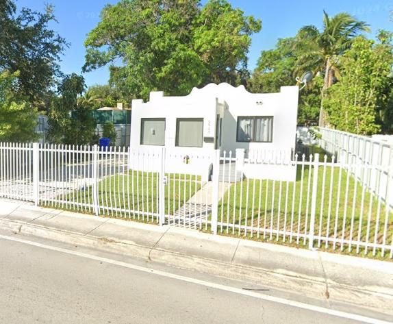Renovated duplex exterior in Miami, Florida